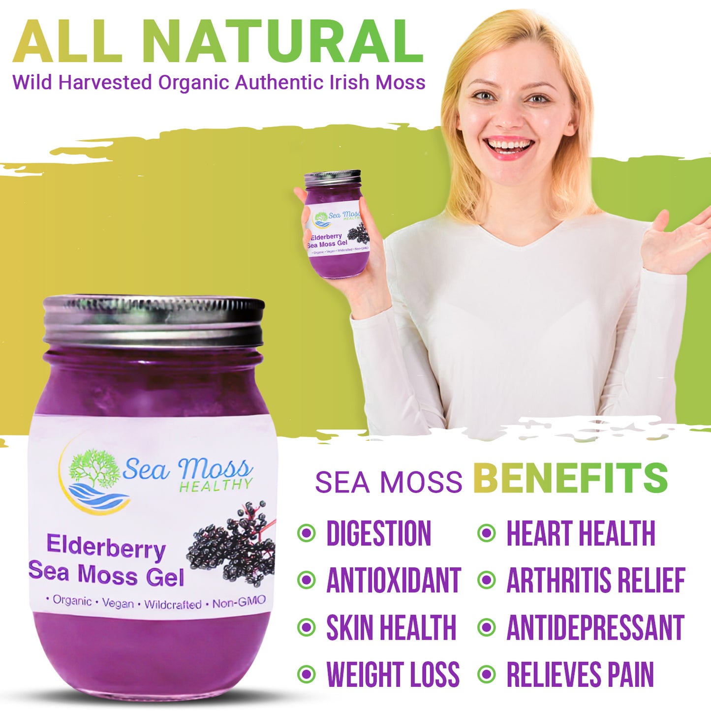Sea Moss Infused with Elderberry