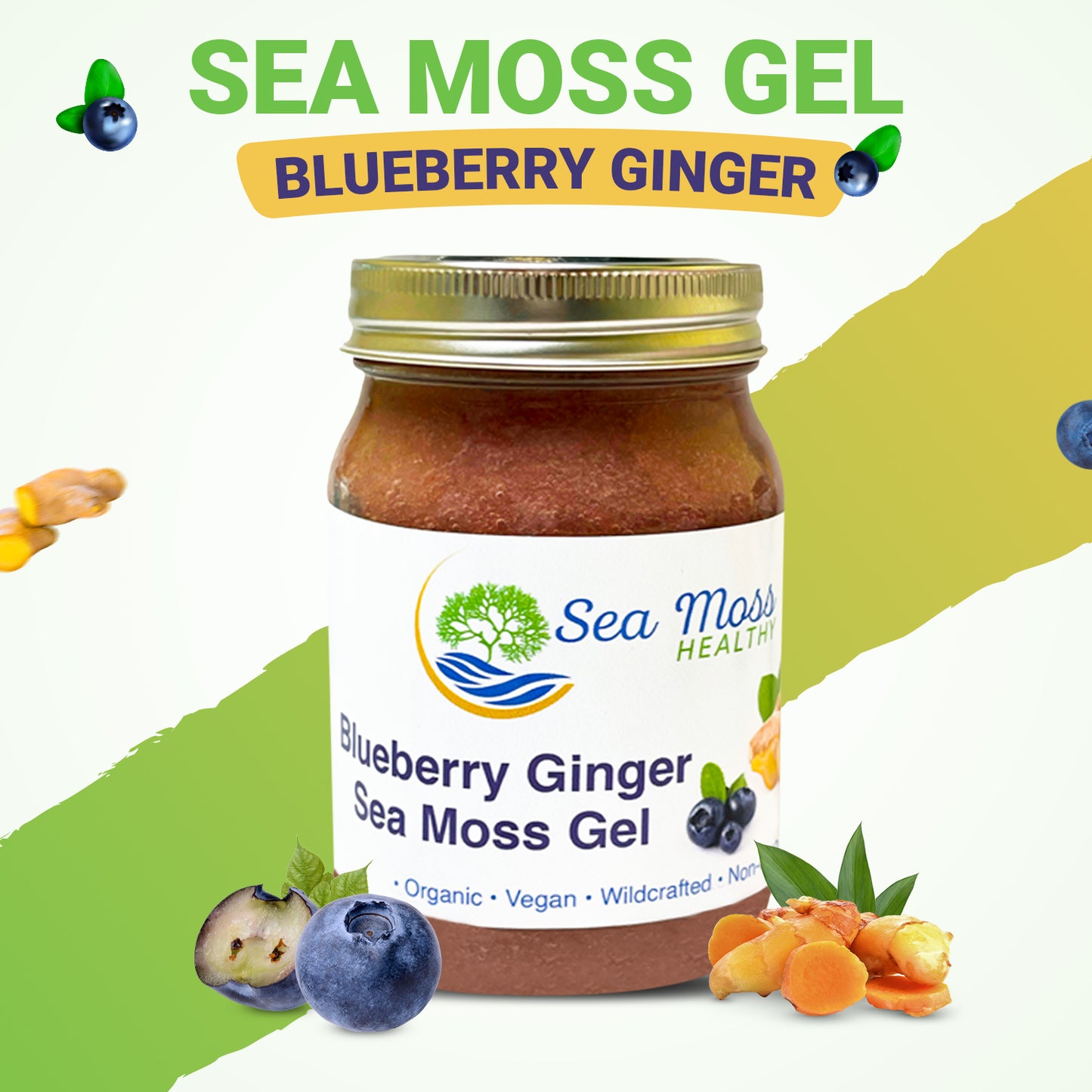 Blueberry Ginger Sea Moss Gel