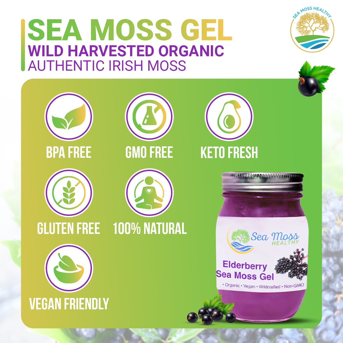 Sea Moss Infused with Elderberry